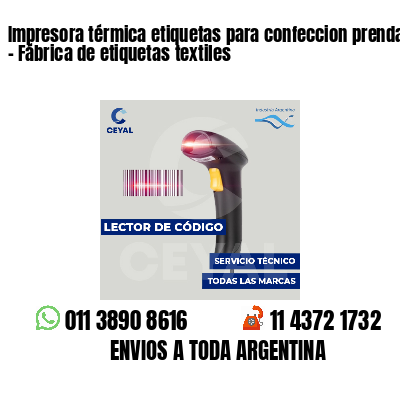 Impresora térmica etiquetas para confeccion prendas   - Fábrica de etiquetas textiles