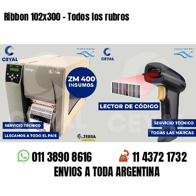 Ribbon 102x300 - Todos los rubros