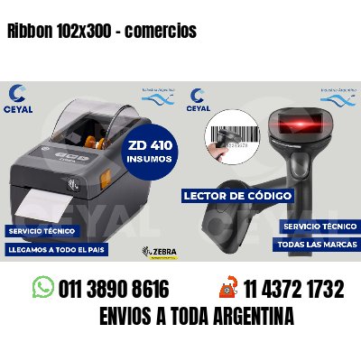 Ribbon 102x300 - comercios