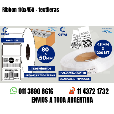 Ribbon 110x450 - textileras