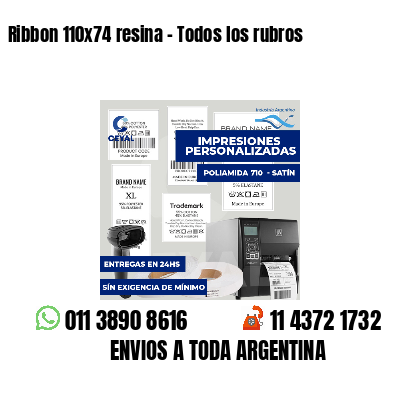 Ribbon 110x74 resina - Todos los rubros