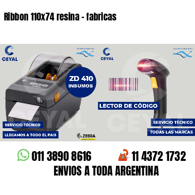 Ribbon 110x74 resina - fabricas
