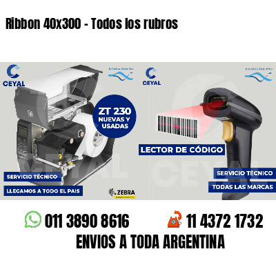 Ribbon 40x300 - Todos los rubros