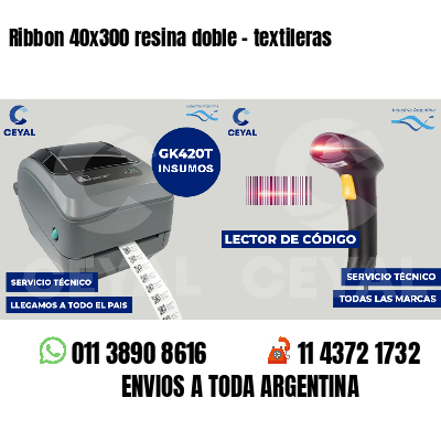 Ribbon 40x300 resina doble - textileras