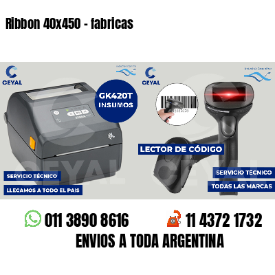Ribbon 40x450 - fabricas