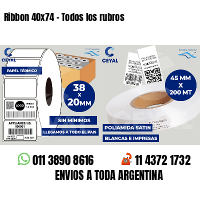 Ribbon 40x74 - Todos los rubros