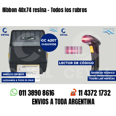 Ribbon 40x74 resina - Todos los rubros