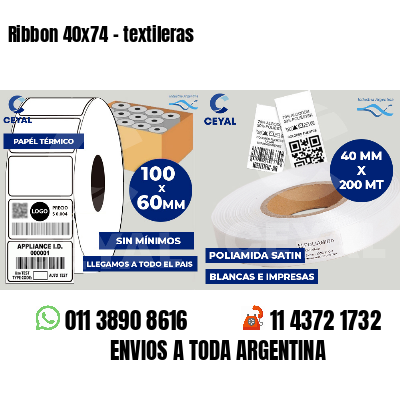 Ribbon 40x74 - textileras