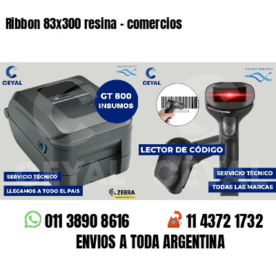 Ribbon 83x300 resina - comercios