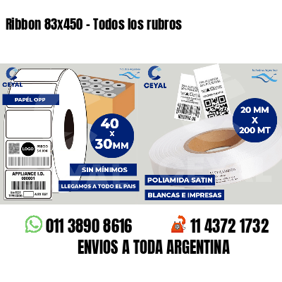 Ribbon 83x450 - Todos los rubros