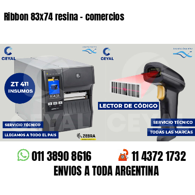 Ribbon 83x74 resina - comercios