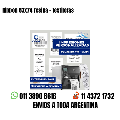 Ribbon 83x74 resina - textileras