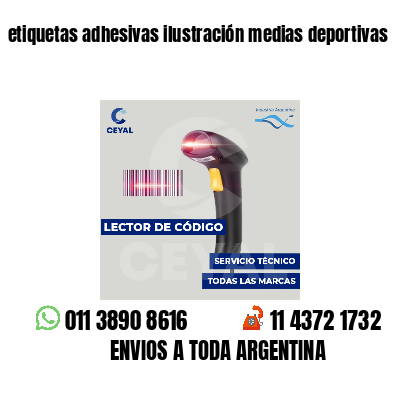 etiquetas adhesivas ilustración medias deportivas