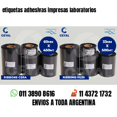 etiquetas adhesivas impresas laboratorios