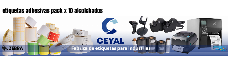 etiquetas adhesivas pack x 10 alcolchados