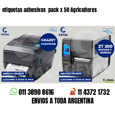 etiquetas adhesivas pack x 50 Agricultores