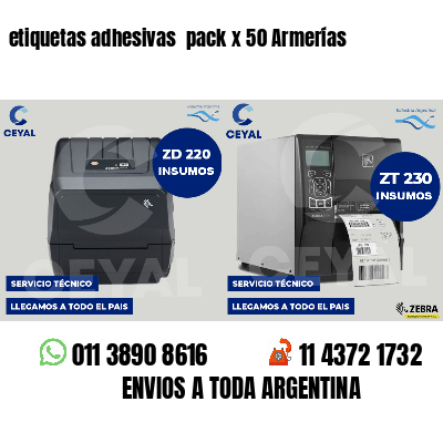etiquetas adhesivas pack x 50 Armerías