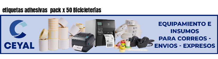 etiquetas adhesivas pack x 50 Bicicleterías