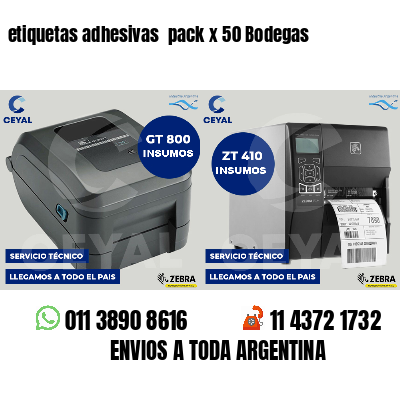 etiquetas adhesivas pack x 50 Bodegas