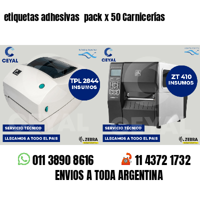 etiquetas adhesivas  pack x 50 Carnicerías