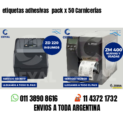 etiquetas adhesivas pack x 50 Carnicerías