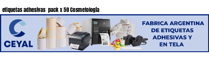 etiquetas adhesivas pack x 50 Cosmetología