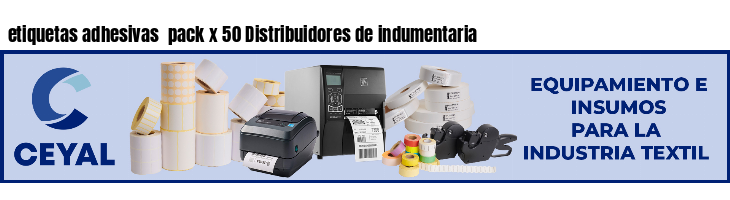 etiquetas adhesivas pack x 50 Distribuidores de indumentaria