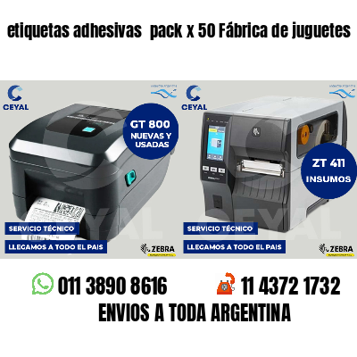 etiquetas adhesivas pack x 50 Fábrica de juguetes