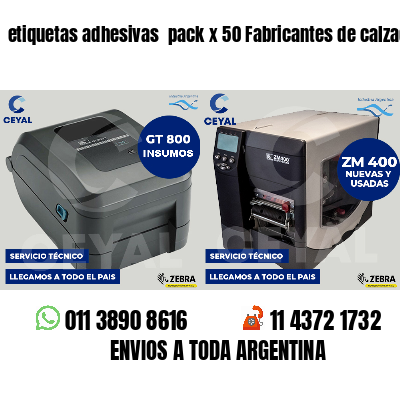 etiquetas adhesivas pack x 50 Fabricantes de calzado
