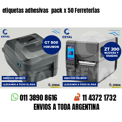 etiquetas adhesivas pack x 50 Ferreterías