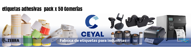 etiquetas adhesivas pack x 50 Gomerías
