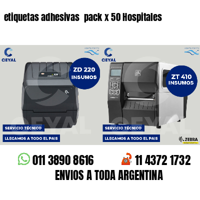 etiquetas adhesivas pack x 50 Hospitales