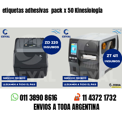 etiquetas adhesivas pack x 50 Kinesiología
