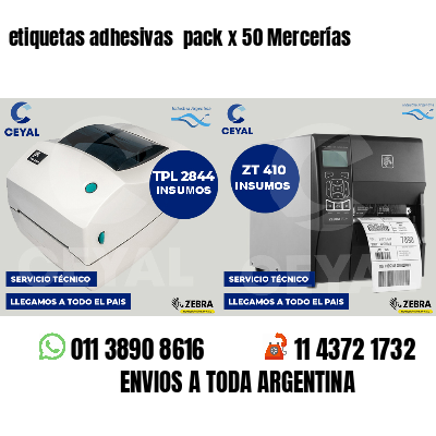 etiquetas adhesivas pack x 50 Mercerías