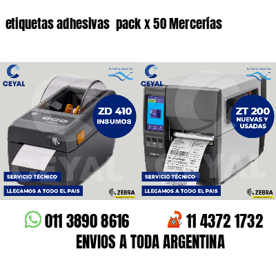etiquetas adhesivas pack x 50 Mercerías