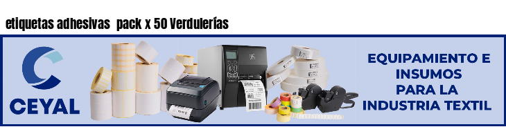etiquetas adhesivas pack x 50 Verdulerías