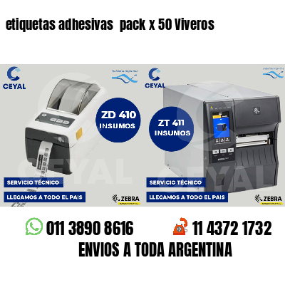 etiquetas adhesivas pack x 50 Viveros