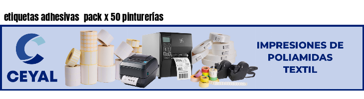 etiquetas adhesivas pack x 50 pinturerías