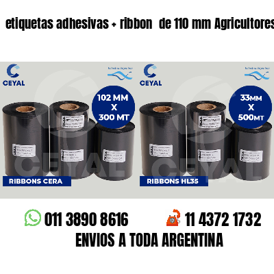etiquetas adhesivas ribbon de 110 mm Agricultores