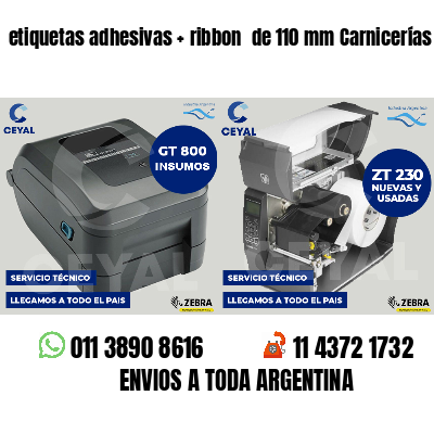 etiquetas adhesivas ribbon de 110 mm Carnicerías