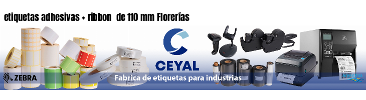 etiquetas adhesivas ribbon de 110 mm Florerías