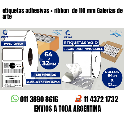 etiquetas adhesivas ribbon de 110 mm Galerías de arte
