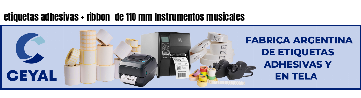 etiquetas adhesivas ribbon de 110 mm Instrumentos musicales