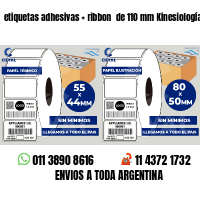 etiquetas adhesivas ribbon de 110 mm Kinesiología