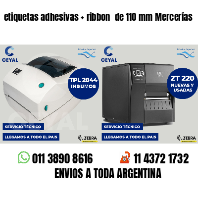 etiquetas adhesivas ribbon de 110 mm Mercerías