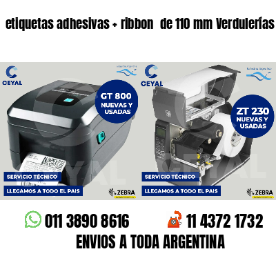etiquetas adhesivas ribbon de 110 mm Verdulerías