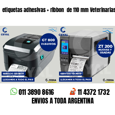 etiquetas adhesivas ribbon de 110 mm Veterinarias