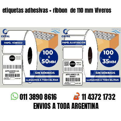etiquetas adhesivas ribbon de 110 mm Viveros