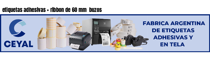 etiquetas adhesivas ribbon de 60 mm buzos