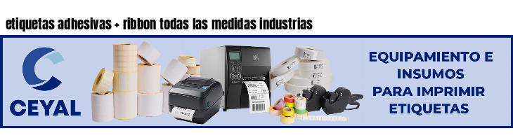 etiquetas adhesivas ribbon todas las medidas industrias